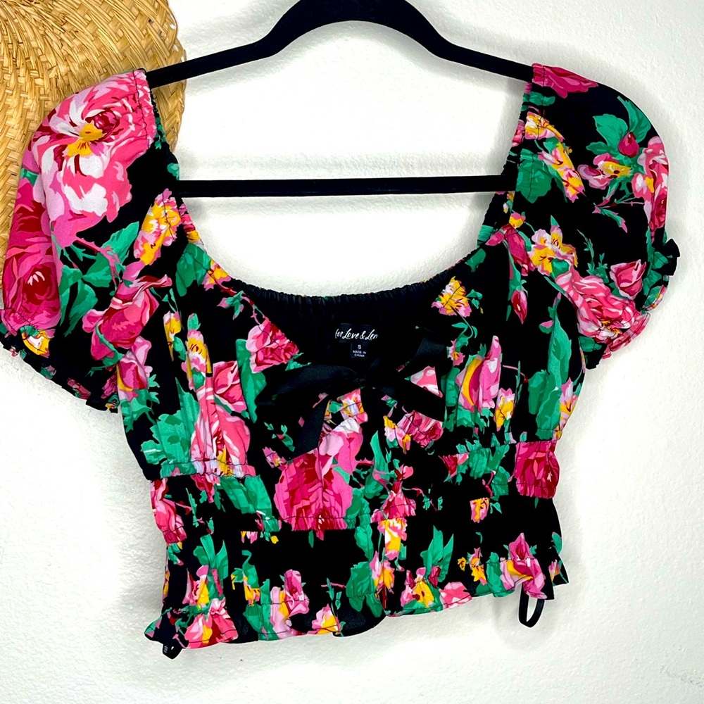 For love of Lemons crop top